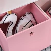 Estante de Libros para Niños con 4 Compartimentos Puerta y Cajones Extraíbles con Ruedas - details 7