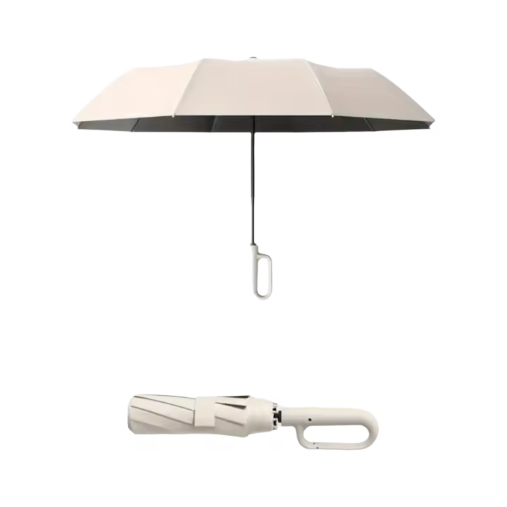 Paraguas Automático De 105CM Para Hombres Resistente Al Viento Y Agua Con Mango De Gran Tamaño Y Hebilla Fuerte 190T Nylon - 1
