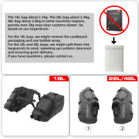 Rhinowalk-Bolsa para motocicleta 100% impermeable, 18L/28L/48L, gran capacidad, 2 uds., ajuste Universal, bolsa para alforja de motocicleta, bolsas laterales para sillín - details 1