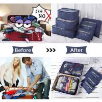 Bolsas organizadoras para maletas, 6 piezas, impermeables, incluye cubos de embalaje, 3 bolsas de compresión - details 17