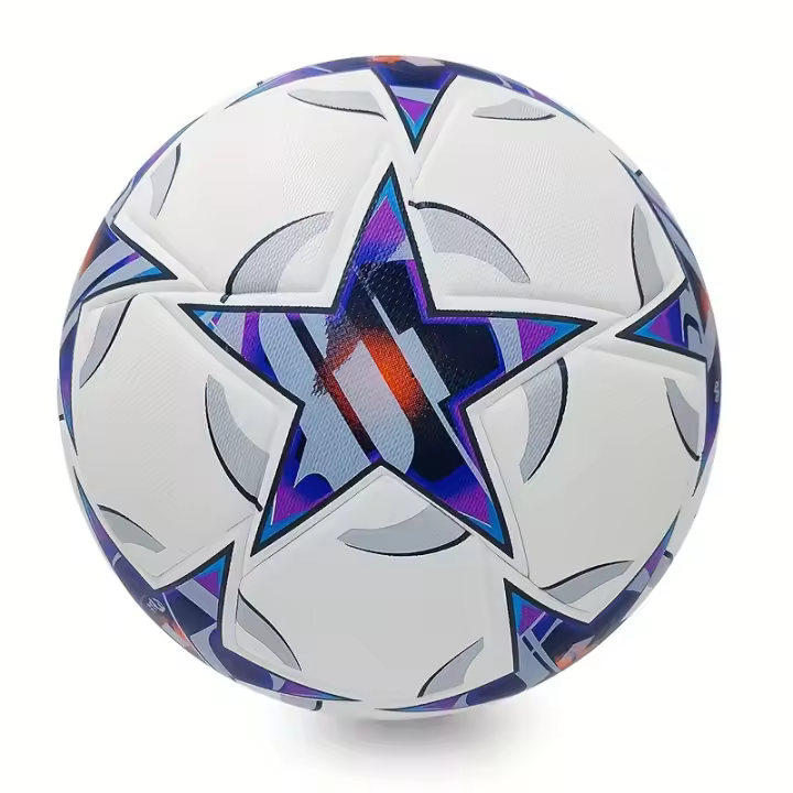 Balón de fútbol de cuero PU n. °   5, balón de fútbol de alta elasticidad, resistente al desgaste y a prueba de explosiones - 1