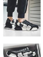 Zapatos para hombre, mocasines deportivos informales para las cuatro estaciones, diseño de tendencia, zapatillas de deporte de cuero con cordones, cómodas y transpirables - details 13