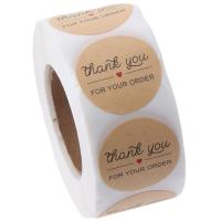 Rollo de pegatinas autoadhesivas para regalo, rollo de pegatinas de 1 pulgada, 500 piezas, gracias por tu pedido - details 1