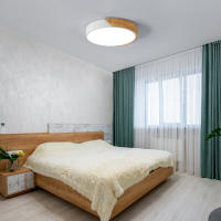 Plafón LED Redondo para Techo, 30W, GOECO, Madera y PVC, Iluminación Interior Moderna para Sala de estar, Dormitorio, Comedor - details 9
