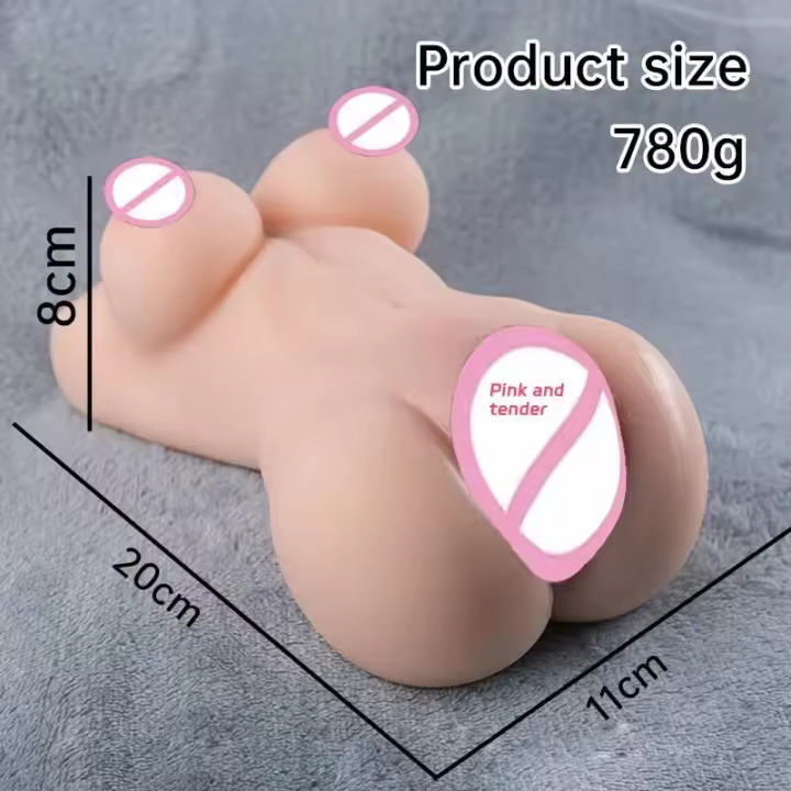 Leten 3 en 1 Juguetes Sexuales para Adultos Muñeca Sexy 3D Realista de Silicona Vagina para Hombres Masturbador Masculino Anal Gran Trasero Masturbación Ano Mini Muñecas - 1