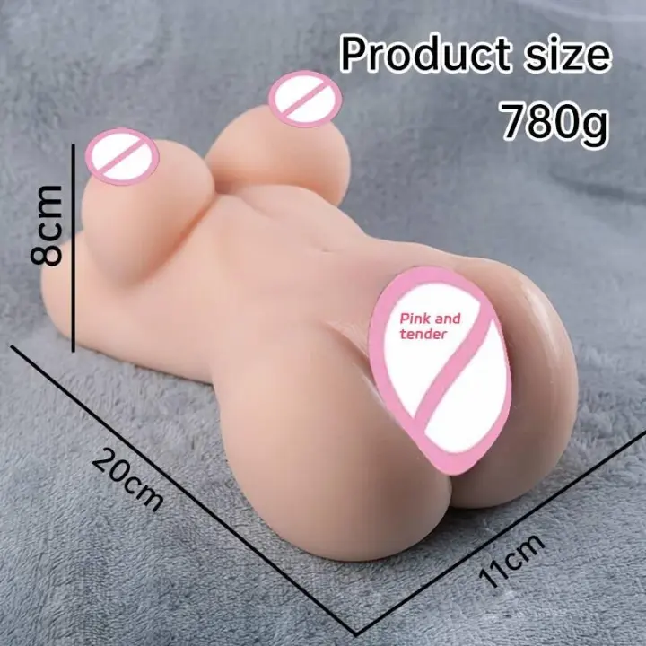 Empaque privado Sexy 3 en 1 Juguetes sexuales para adultos Muñeca sexy Vagina de silicona realista en 3D para hombres Masturbador masculino Anal Gran trasero Masturbación Ano Mini - 1