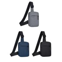 Bolso de pecho Oxford para hombre, bolso de hombro tipo bandolera multifuncional de Color sólido, bolso de cintura deportivo ajustable de estilo coreano - details 0