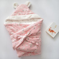 Manta para dormir para bebé recién nacido, envoltura de capullo de sobre suave, 100% algodón, ropa engrosada para recién nacidos de 0 a 12 meses - details 5