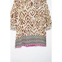 TRAFZA-Conjunto de 2 piezas para mujer, camisa de manga larga con botones decorados, falda larga plisada con cordón de cintura alta, 2024 - details 11