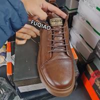 Zapatos con aumento de cuero genuino para hombre, cómodos zapatos con cordones informales con elevador, plantilla deportiva transpirable con aumento de altura de 8 cm - details 3
