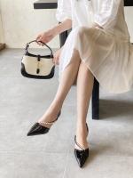 Tacones altos nuevo diseño de nicho temperamento pies no cansados ​​diamantes de imitación blanco stiletto zapatos de boda hueco sandalias - details 9