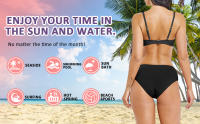 Runmeihe Pantalones menstruales para natación, Bikini, Ropa Interior Menstrual a Prueba de Fugas - details 1