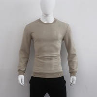 Suéter de punto para hombre, camiseta informal de manga larga con cuello redondo y ajuste holgado - details 31