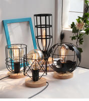 Modern LED Table Lamp AC 110V 220V Retro Vintage Wood E27 Light EU Plug For Bedroom Bedside Room Desk Decor Lamp Indoor Lighting - details 8