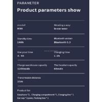 Auriculares inalámbricos TWS M90 Pro, cascos con Control táctil y batería de larga duración, pantalla LED, IPX7, para juegos - details 6