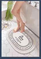 Alfombra de baño antideslizante, felpudo Floral, alfombras absorbentes, Alfombra de entrada, alfombras de piso de balcón, sala de estar, baño, Decoración de cocina, alfombras de felpa - details 6