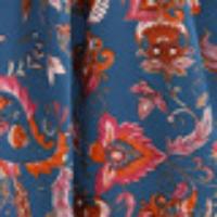 Vestido de cintura con estampado de moda europea y americana, cuello en V y manga corta para mujer, primavera verano 2025 - details 3