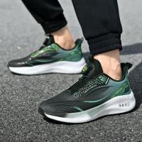 Zapatos deportivos con hebilla giratoria, calzado lateral de talla grande, zapatillas ligeras para correr, calzado de entrenamiento para hombre - details 4