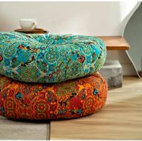 Cojín de Suelo de Tela de Algodón y Lino Nuevo para Casa Futon Tatami Grande Redondo y Espeso Suave para Oficina Silla de Escritorio - details 3
