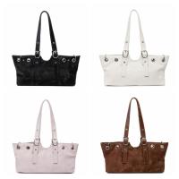 Bolso de mano de PU mate de estilo coreano, bolso de mano de Color sólido, bolso de gran capacidad, estilo étnico, paquetes de axilas de gran capacidad para viaje - details 0