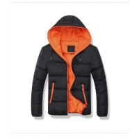 Una nueva chaqueta acolchada de algodón con capucha y cremallera de color liso, adecuada para la moda masculina de otoño e invierno. - details 3