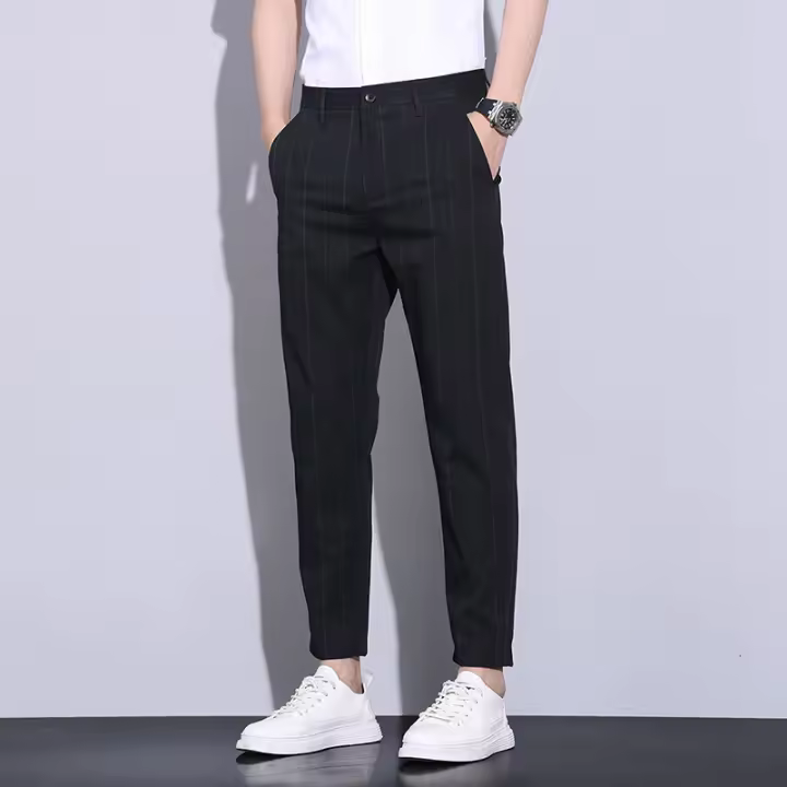 [] Primavera verano nuevo casual para hombres, corte entallado a cuadros simple, pantalones cortos de pierna recta personalizados y versátiles 956 - 1