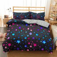 Conjunto de Cama de Estrellas Galaxia Cubierta de Edredón Suave para Niños y Niñas - details 12
