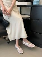 Zapatos individuales de suela plana con viento de noche para las nuevas Xiaoxiangfeng francesas con diamantes de imitación transpirables de suela blanda con Ladyshoes - details 26