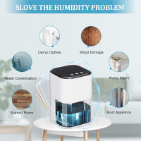 Deshumidificador de alta eficiencia con luz LED de colores, 2000 ml, apagado automático para el hogar, baño y cocina - details 4