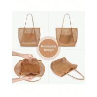 Bolsos para Mujer Tote Malla, Plegable y Impermeable, Versátil, Capacidad Grande, Ideal para Playa, Camping y Viajes - details 5