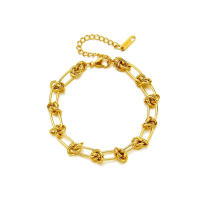 Pulsera de acero inoxidable 316L Estilo novedoso para mujeres Pulsera de oro antioxidante - details 8