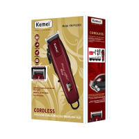 Kemei-cortadora de pelo eléctrica profesional para hombre, herramienta de corte de pelo, recargable por USB, pantalla LCD - details 5