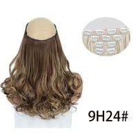 Extensiones de cabello con Clip de 12 pulgadas, 4 Uds., coletas, cabello ondulado corto y rizado sin costuras, postizos gruesos invisibles esponjosos ombré - details 8