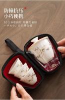 Cuenco cubierto de porcelana blanca de jade Yangzhi, fabricante de tazas Kuaike, juego de té de kung fu portátil para viajes al aire libre, regalo - details 1