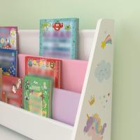 Estante de Libros Organizador con Diseño de Unicornio 3 Estantes y 2 Cajones Plegables - details 1