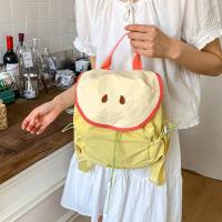 Mochila con cordón para exteriores de estilo coreano, mochila de nailon de fruta de Color dopamina para viaje, bolsa de libros de gran capacidad, bolso de hombro para senderismo - details 7