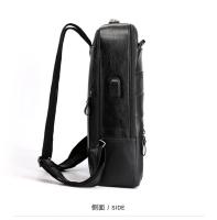 Mochilas de negocios impermeables para hombre, bolso para portátil de cuero PU, gran capacidad, carga USB, bolsa de viaje a la moda - details 15