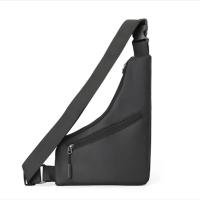 Bolso de pecho ajustable antirrobo para hombre Bolsa de cuero de ocio en forma de triángulo, tarjetero cruzado, bolso bandolera deportivo para ciclismo y montar - details 4