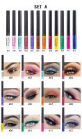 Set de Pluma de Eyeliner Líquido Mate de Secado Rápido Duradero, Resistente a Manchas, Fluorescente UV, 12 Colores Disponibles - details 1