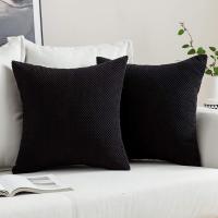 Juego de 2 Fundas suaves granuladas para Cojines Protectores, decoración sólida cuadrada, Almohada de Lanzamiento Poliéster - details 17