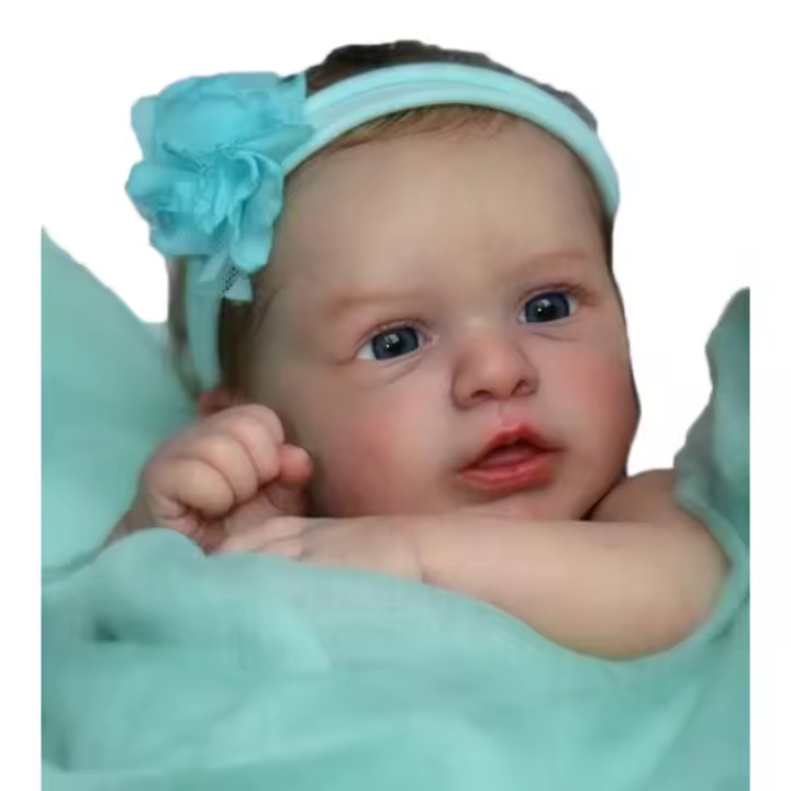 BZDOLL-Kit de bebé Reborn en blanco, Aleyna con cuerpo, Vinilo Suave sin pintar, pieza de muñeca sin terminar, brazo completo, pierna, 20 pulgadas - 1