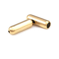 50 Uds. De 10,5x4MM, Color dorado, bronce antiguo, latón y goma, Pin y broche para sombrero, tapón, accesorios de joyería Diy - details 5