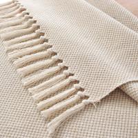 Camino de mesa con flecos de lino y algodón, camino de mesa decorativo tejido, macramé, Decoración de cocina, 13x70 pulgadas - details 3