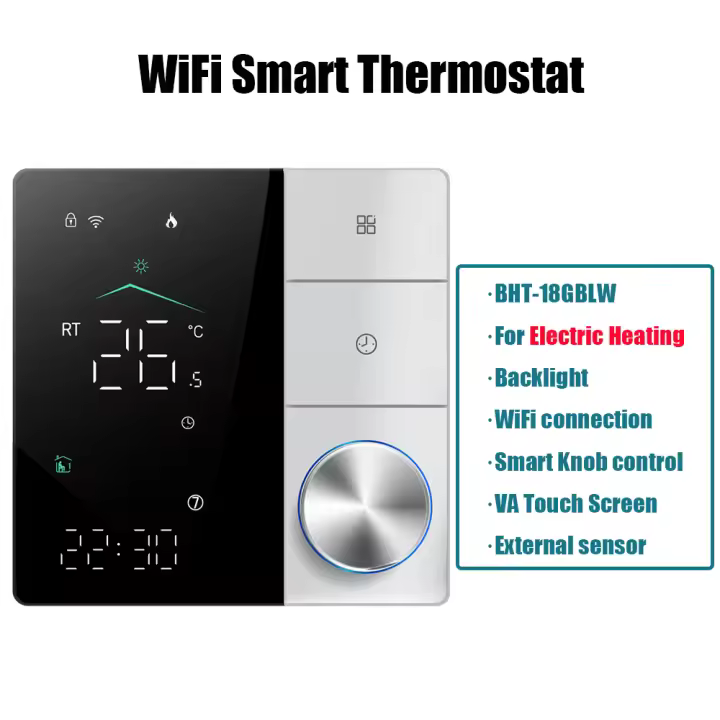 Termostato inteligente WiFi para el hogar, controlador de temperatura programable, caldera de agua y Gas, perilla de calefacción eléctrica - 1