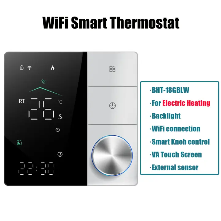 Termostato inteligente WiFi para el hogar, controlador de temperatura programable, caldera de agua y Gas, perilla de calefacción eléctrica - 1