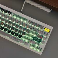 Conjunto de temas de química, sublimación PBT, teclas de perfil CBSA para tapas de teclado translúcidas laterales personalizadas nical - details 1