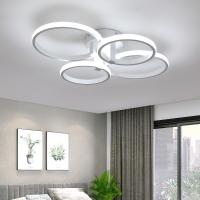 Goeco Lámpara de Techo LED Moderna de Aluminio 48W, Eficiencia Energética, Montaje Semi-Flush, Forma Redonda, Iluminación Blanca Fría - details 4