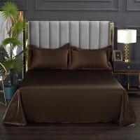 1 pc Bed Sheet for Summer Ice Cool Fabric Top Sheets Satin Smooth Flat Bed Sheet for Double Bedding (no pillowcase) - details 19