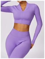 Campana de yoga para mujer - Pantalones deportivos transpirables para correr en gimnasio ajustados con cintura alta y salto de cadera - details 8