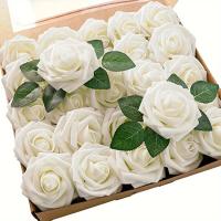 25pcs Flores Artificiales Rosas Falsas para Bodas DIY, Centros de Mesa, Arreglos de Fiesta, Decoración del Hogar - details 5